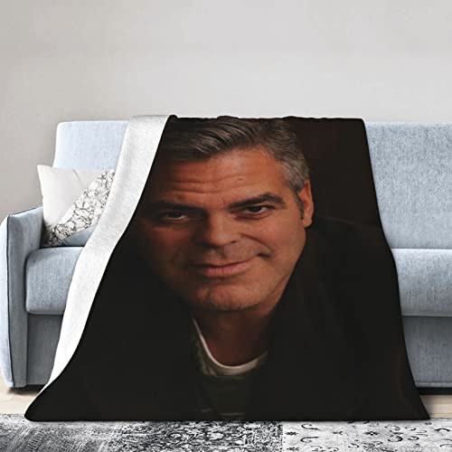 George Clooney Ultra-Soft Micro Fleece Throw Blanket Warm Comfortable Versatile Blanket For Sofa And Travel #TOP1