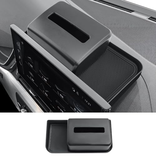 CDEFG Compatible with Audi A4 B9 / A5 F5 Q5 FY 2020-2023 2024 Centre Console Organiser Storage Box Instrument Panel Storage with Tissues Organiser Car Centre Console Tray Accessories