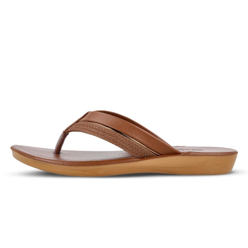 Image of WALKAROO Women's Casual Sandal| Soft Cushioned Footbed & V-Strap upper|Anti-Slip PU sole |Indoor & Outdoor,Daily Use,Causal Sandals-WLR70401