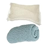 Mikinona 2 Stück Neugeborenen Fotografie Gestrickte Dehnbare Wickeldecke aus Weichem Material Atmungsaktive Puckdecke für Foto Shootings von Jungen und Mädchen