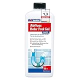 Baufan LAXYL Abfluss-Rohrfrei-Gel 1L - Rohrreiniger Abflussreiniger, Macht den Abfluss frei, Hochwirksame Rohrreinigung für Küche, Bad & WC, Selbsttätige Wirkung