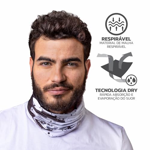 Bandana Faixa Tube Band Esportiva E01 FPS UV50+ Muvin - Proteção Solar, Confortável, Elástica e Comp