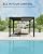 GarveeLife Louvered Pergola 10 ft x10', Outdoor Pergola with Adjustable Louvered Roof, Reinforced Aluminum Frame, Integrated Drainage System, Hardtop Gazebo for Patio, Deck, Gray