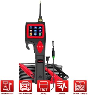TopDiag P200 Power Probe, (2023 Newest) 9V 30V Circuit Tester Automotive w/ Power Feed Testing, Fuel Injector Test, Relay Test, Activating Components,AC/DC Voltage Measurement [Online Upgrade]