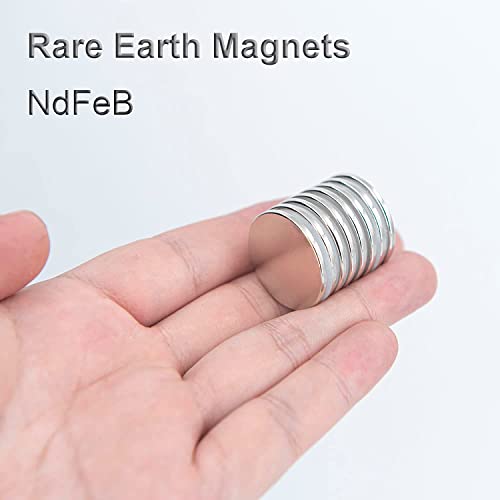 Realth Magnets Disc Neodymium 1.38” X 0.12” 10 Pack Strong Permanent Rare Earth Magnetic For Fridge Office Science Project And Craft (Mc35310B) #TOP1