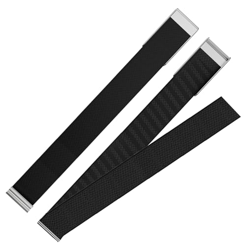 Fitcent Adjustable SuperKnit Bicep band Compatible with WHOOP 5.0 WHOOP One+Peak/MG LIFE Soft Nylon Bicep Bands with Stainless Steel U Shape for WHOOP LIFE ECG Whoop 5.0 bands (Black One+Peak)