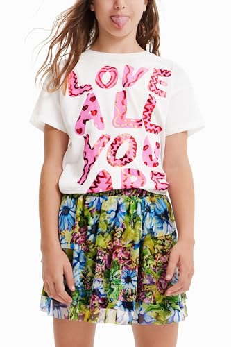 Image of Desigual Little Girl's Glossy Text T-Shirt
