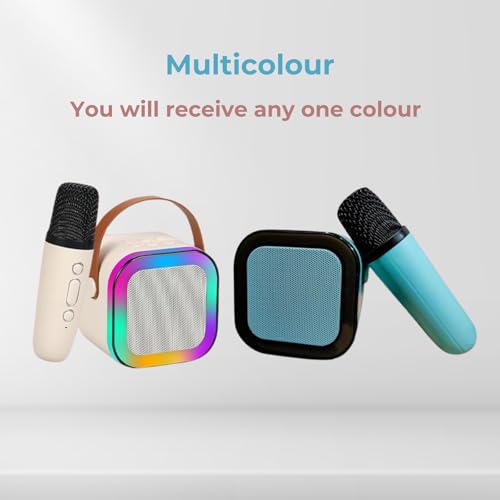 Image of CYNE Karaoke Mic with Speaker for Kids | Bluetooth Speaker with Mic | Wireless Party Speaker with Lights | Mini Sound System | Mic with Bluetooth Speaker for Singing & Fun | Portable Karaoke Set