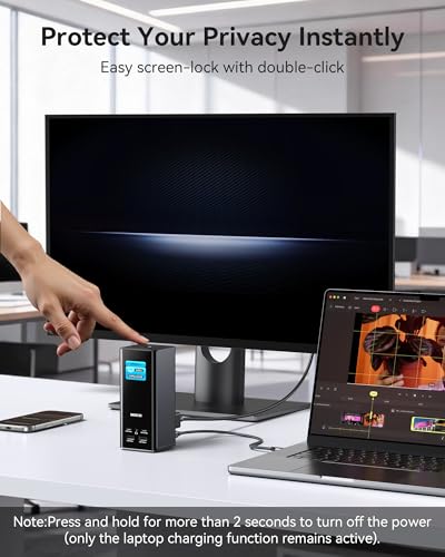 Image of MOKiN USB C Docking Station 3 Monitors, 17-in-1 Triple Display Docking Station with 3 HDMI & 2 DP, 10G USB A /C, Gigabit Ethernet, 100W PD, Smart Display, SD /microSD, for Mac /Dell /Hp(Driver Required)