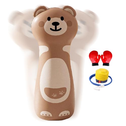 Saco de Boxeo Infantil para Niños,Set De Boxeo Infantil con Caricatura, Estable Y De Alta Resistencia,Saco de para la Práctica de Karate - para Chicos Chicas Adolescentes E Hijas
