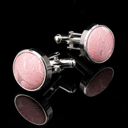 Image of HISDERN Bow Ties for Men Pretied Bow Tie Set Paisley Classic Bowties and Pocket Square Cufflinks Set for Wedding Party