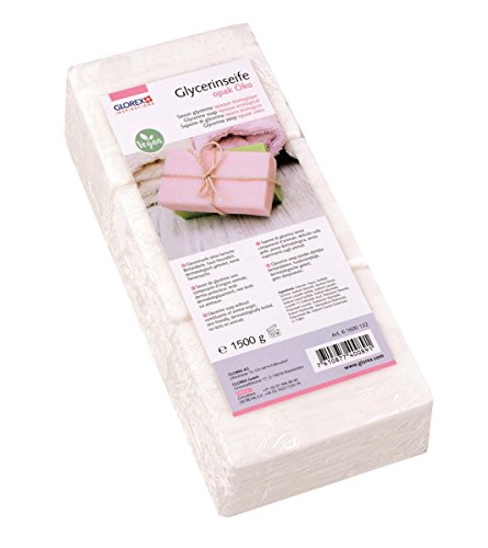 Glorex 6 1600 - Jabón de glicerina ecológico, Opaco, 1500g