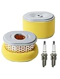 HONTAYOKA 2 Pack GX160 Air Filter 17210-ZE1-505 w/Spark Plugs for Honda GX140 GX200 5/5.5/6.5hp