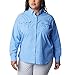 Columbia Women's Standard PFG Bahama II UPF 30 Long Sleeve Fishing Shirt, White Cap, X-Large