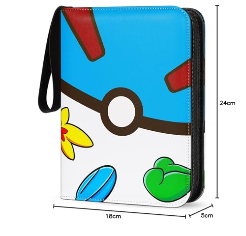 Trading Card Binder 440 Pockets, 4-Pocket Card Holder with 55 Sleeves Blue - Image 2
