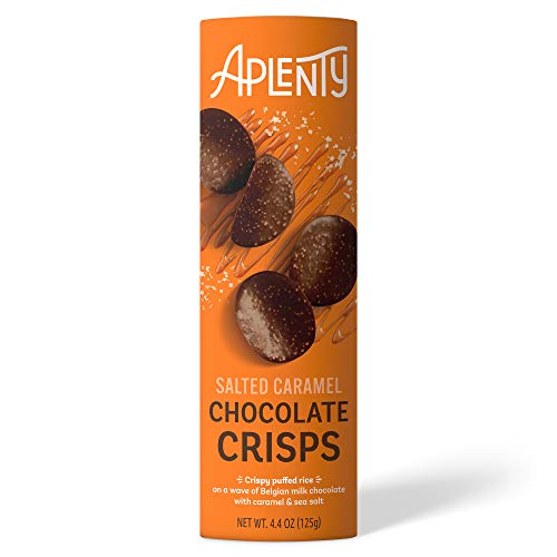 Amazon Brand - Aplenty, Salted Caramel Chocolate Crisps, 4.4 oz