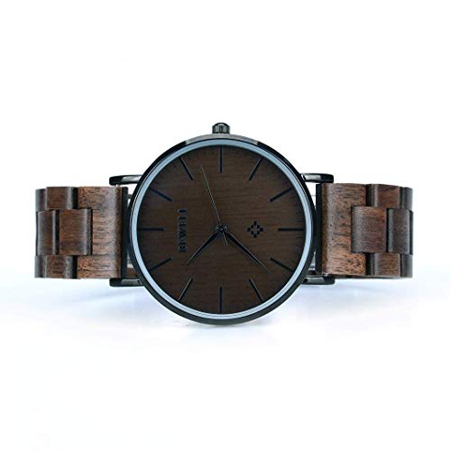 BEWELL Wooden Watches for Men Women Slim Analog Quartz Minimalist Couple Wrist Watch W163A - Image 5