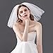 Haloty 2 Tiers Bride Wedding Veil 13.8