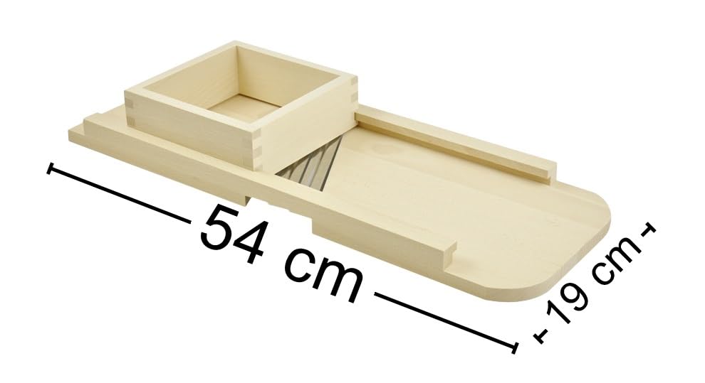 Cortadora para moler fruta y repollo, 54 cm, de madera.