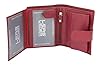LEAS Damengeldbörse und Herren Geldbeutel mit Außenriegel und XXL Kleingeldfach im Wiener Stil mit 3 Scheinfächern im Hochformat Echt-Leder, rot - Special-Edition #4