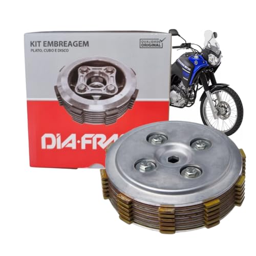 Kit Embreagem Completa Diafrag Fazer 250 05-23; XTZ 250 Lander 08-23; Teneré 250 11-18