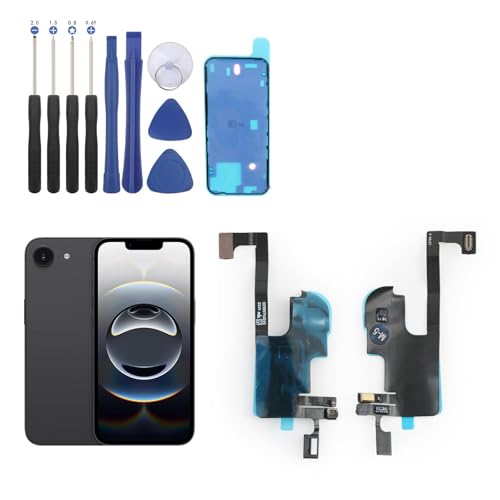 FKBAightccy �C���z���X�s�[�J�[ �����p iPhone 16E �C���[�X�s�[�J�[ iPhone 16E�p �C���z�� �X�s�[�J�[ ���C�g �ߐڃZ���T�[ �t���b�N�X�P�[�u���A�Z���u�� �c�[���t�� �u���b�N