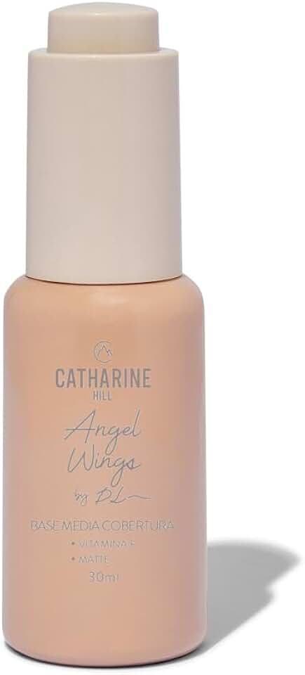Catharine Hill Base Líquida Média Cobertura Angel Wings 2021/5 30ml Oil Free À Prova D'água Acabamento Matte Ácido Hialurônico