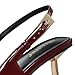 iiimmu Stiletto Heels for Women Closed Toe 3.5 in Deep Red Heels Pumps Pointed Toe Evening Dress Shoes, Size 7.5