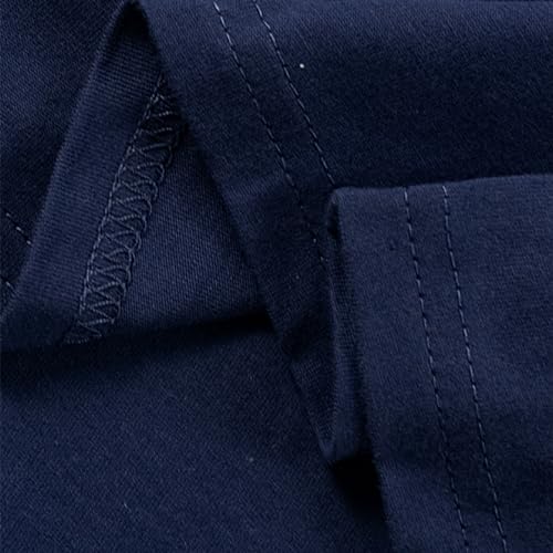 Image of HILEELANG Kids Boy Basic Plain Cotton T-Shirts Short Sleeve Crew Neck Summer Tees 4packs 6-12 Years