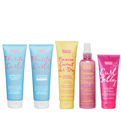 Umberto Giannini Curl Jelly Scrunching Jelly 6.7 fl Oz - Frizz Solution Defining Hair Gel for 2a-4c Curly, Wavy, Coily Hair - Vegan & Cruelty-Free