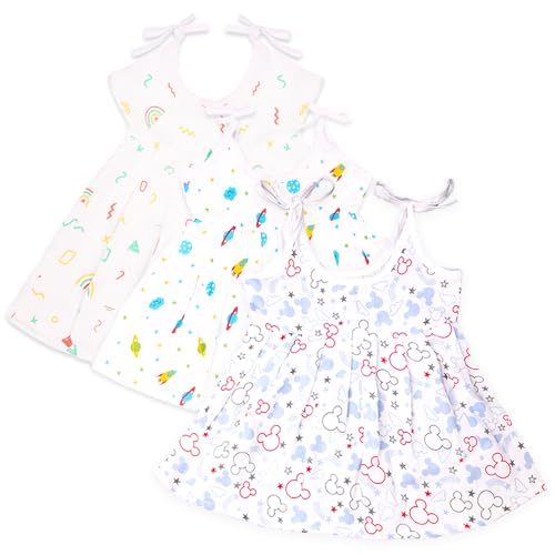 Image of Kidbea Baby Girl Dresses | Muslin Frock for Girls Summer Wear | Soft Breathable Cute Printed Frock with Tie-Up Closure
