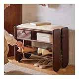 ZHENGQIAN Banco Zapatero de Entrada,para Dormitorio/Entrada(Original Wood)