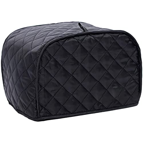 Jiazhenhan Toaster Dust Cover | Bread Maker Machine Protective Cover Dust Proof Bag | Small Appliance Dust Cover Bag (Black, S:2 Slice Toaster Cover)