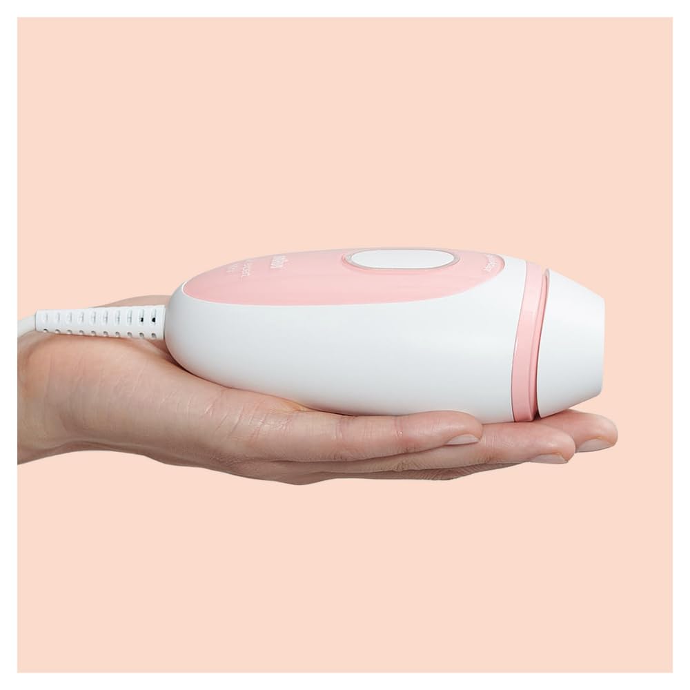 Braun IPL Silk Expert Pro Mini Haarentfernungsgerät Damen, sichtbare Haarentfernung, mit Reise-Etui, Alternative zur Laser Haarentfernung, PL1014, weiß/rosa