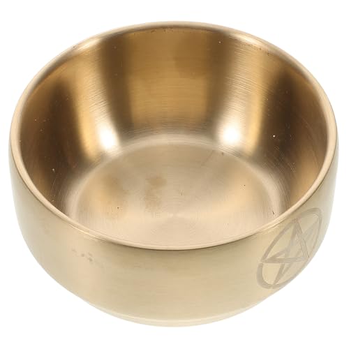 HAMPPLIES Quemador De Incienso De Cobre Pentagrama Ritual Con Cuenco De Ofrenda Budista Decoración Mística Para Ceremonial Tradicional