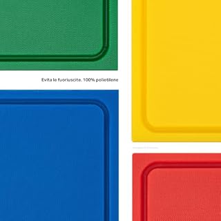 Muvell tagliere stabile in plastica bianca 35x25x2 cm | Lavabile in lavastoviglie | Tagliere conforme alle norme HACCP per formaggio e pane | Tagliere con scanalatura per il succo