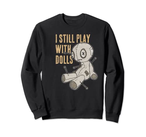 Divertida muñeca de vudú, Halloween, gótico y estilo de terror Sudadera
