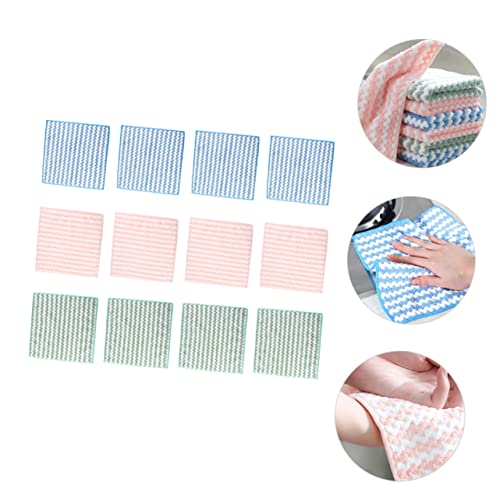 ULTECHNOVO 36 Peças Toalha De Prato De Lã Coral Toalha De Microfibra Pano De Prato De Cozinha Absorv