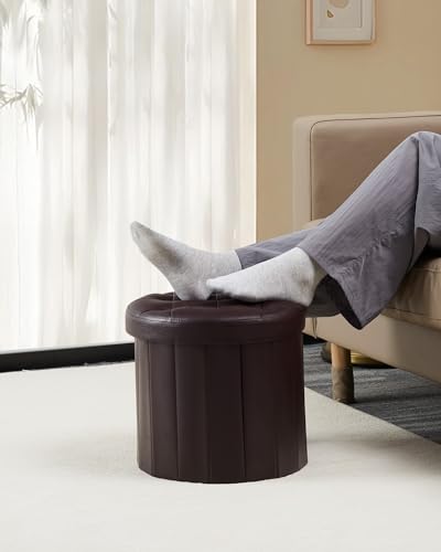 Round Storage Ottoman
