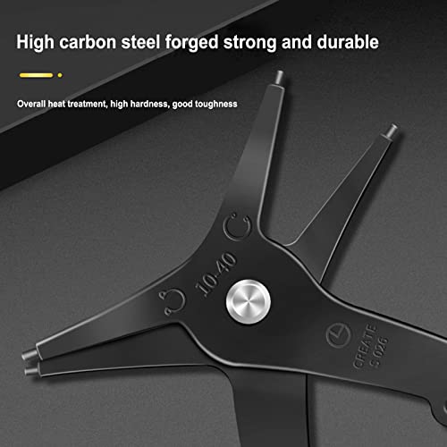 2 In 1 Snap Ring Pliers 4 Way Type Circlip Pliers Internal And External Snap Ring Pliers Multifunctional Hand Tool #TOP7