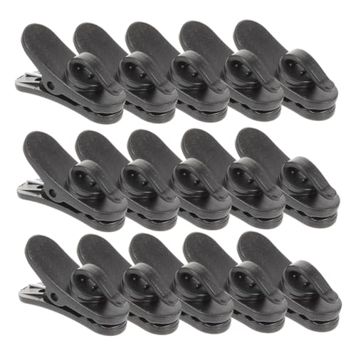 15pcs Small Microphone Clips for Cord Management Durable Plastic Mic Clip for Headphones User Friendly Design for Meetings Presentations and Recording