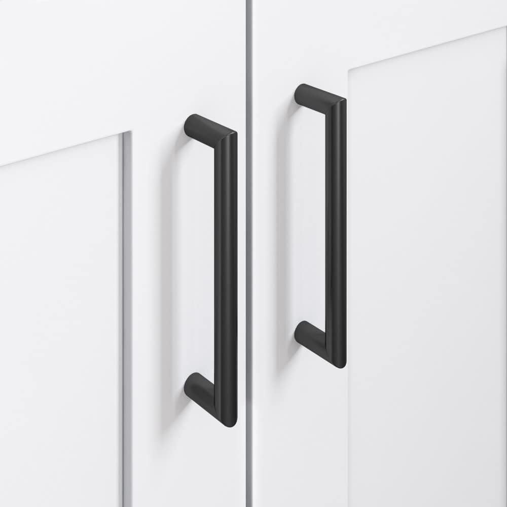 Top Knobs - TK942BLK - Kinney Pull 5 1/16" - Flat Black - Lynwood Collection