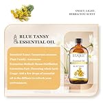 EUQEE Blue Tansy Essential Oil 118mL/4oz Pure Blue Tansy Oil Premium Essential Oil for Diffuser, Soap Making, Skin Care with Glass Dropper - Image 2