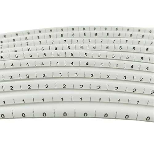 Marqueurs de câbles thermorétractables 2:1 en PVC numérotés 1 à 16 de 5.0mm (800 pcs)