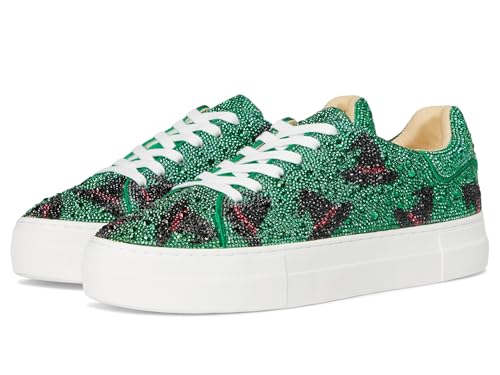 Betsey Johnson Sidny Sneaker - rhinestone upper, lace-up