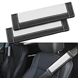 SEG Direct Black and White Seat Belt Pads Pack of 2