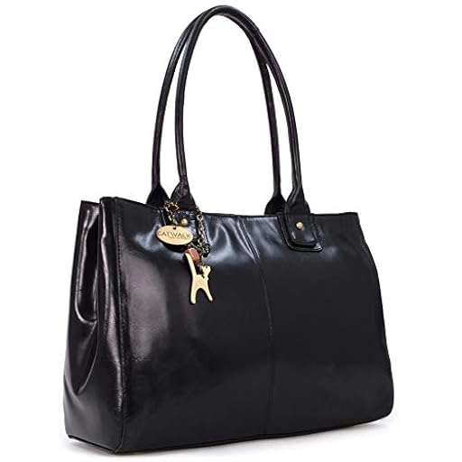 Catwalk Collection Handbags - Tote Bag Grande de Piel Auténtica - Bolso de Hombro Mujer - Bolso de Mano Tamaño A4 de Trabajo - Kensington - Negro | Ya disponible en tu tienda friki favorita! En mundofriki.es! Catwalk Collection Handbags - Tote Bag Grande de Piel Auténtica - Bolso de Hombro Mujer - Bolso de Mano Tamaño A4 de Trabajo - Kensington - Negro | Ya disponible en tu tienda friki favorita! En mundofriki.es!