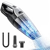 Handheld Vacuum Cordless, 9Kpa Handheld Vacuum Rechargeable Hand Vac, Portable Lightweight Car Vacuum with HEPA Filter Detachable Battery Pack Quick Charge Tech for Pet Hair Home Office Car Cleaning