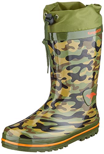 Preisvergleich Produktbild KangaROOS Unisex-Kinder K-Rain Regenschuh, Olive / Camo, 32 EU