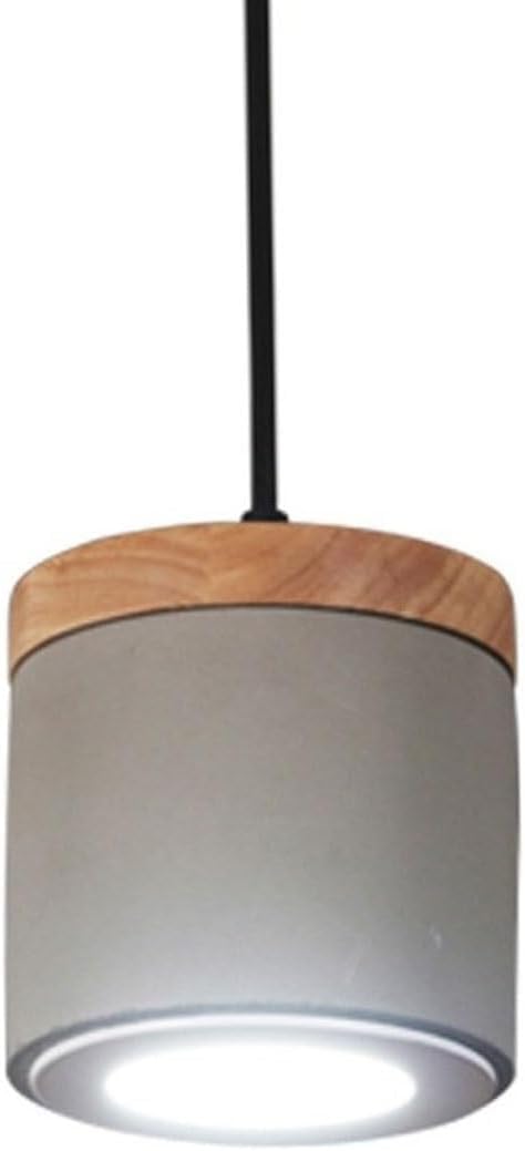 Lampe à suspension en ciment texturé, luminaire industriel LED de haute qualité